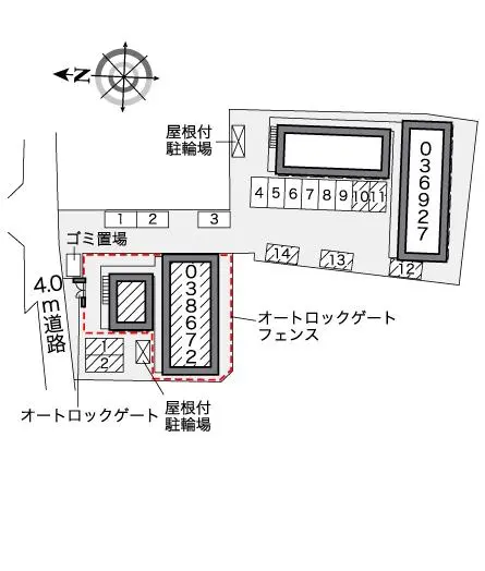 ★手数料０円★坂戸市清水町　月極駐車場（LP）